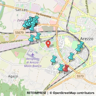 Mappa Via Francesco Meattini, 52100 Arezzo AR, Italia (1.204)