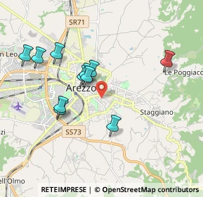 Mappa Via Ristoro D'Arezzo, 52100 Arezzo AR, Italia (1.82727)
