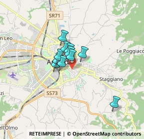 Mappa Via Ristoro D'Arezzo, 52100 Arezzo AR, Italia (1.02727)