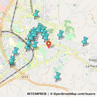 Mappa Via Ristoro D'Arezzo, 52100 Arezzo AR, Italia (1.0555)