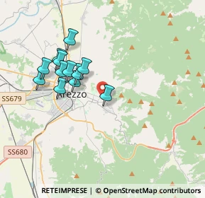 Mappa Via Alessandro del Vita, 52100 Arezzo AR, Italia (3.45083)