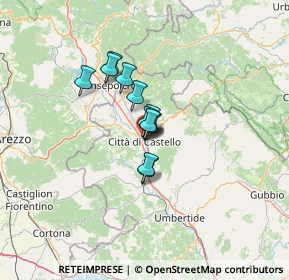 Mappa Via Albizzini, 06012 Città di Castello PG, Italia (7.3175)