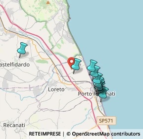 Mappa Via Scossicci, 62017 Porto Recanati MC, Italia (3.56)
