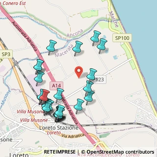 Mappa Via Scossicci, 62017 Porto Recanati MC, Italia (1.15)