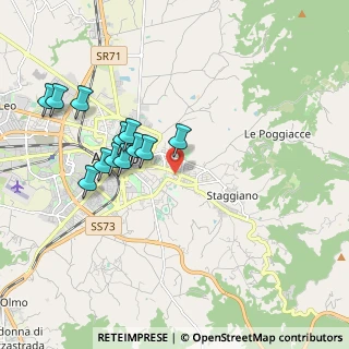 Mappa Via Bernardo Tanucci, 52100 Arezzo AR, Italia (1.88667)