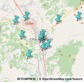 Mappa Via Vantaggio, 06012 Città di Castello PG, Italia (3.865)