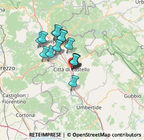 Mappa Via Vantaggio, 06012 Città di Castello PG, Italia (9.56438)
