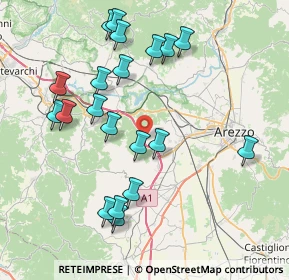 Mappa A1 Milano - Napoli, 52100 Arezzo AR, Italia (8.5815)