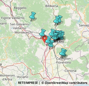 Mappa A1 Milano - Napoli, 52100 Arezzo AR, Italia (9.69222)