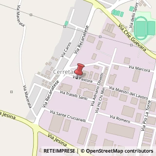 Mappa Via Pastore, 6, 60022 Castelfidardo, Ancona (Marche)