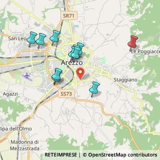 Mappa Via San Bernardino da Siena, 52100 Arezzo AR, Italia (1.85273)