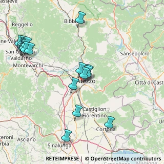 Mappa Via Giuseppe Ungaretti, 52100 Arezzo AR, Italia (21.0595)
