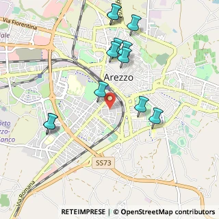 Mappa Via Emilio Vezzosi, 52100 Arezzo AR, Italia (1.10917)