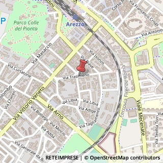 Mappa Via Trasimeno, 69, 52100 Arezzo, Arezzo (Toscana)