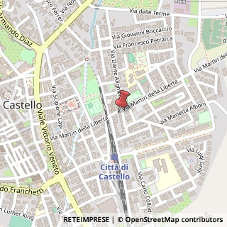 Mappa Via Dante Alighieri, 35, 06012 Città di Castello, Perugia (Umbria)