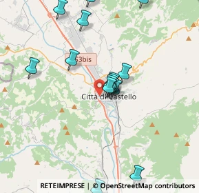 Mappa Via Aretina, 06012 Città di Castello PG, Italia (3.916)