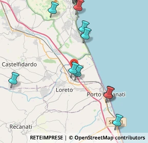 Mappa Autostrada Adriatica, 62017 Porto Recanati MC, Italia (5.38571)