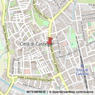 Mappa Viale Vittorio Veneto, 5, 06012 Città di Castello, Perugia (Umbria)
