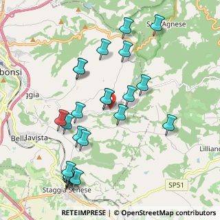 Mappa SP 130 di Castagnoli, 53036 Poggibonsi SI, Italia (2.22478)