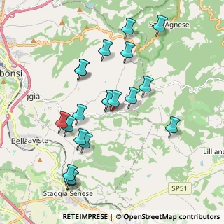 Mappa SP 130 di Castagnoli, 53036 Poggibonsi SI, Italia (1.985)