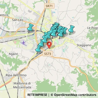 Mappa Via Sala Vecchia, 52100 Arezzo AR, Italia (1.33316)