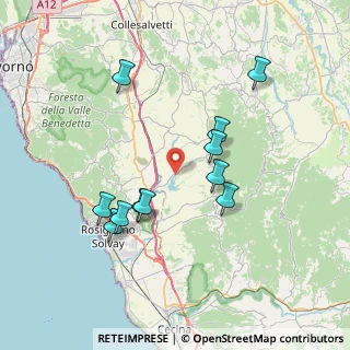 Mappa Via Rosignanina, 56040 Santa Luce PI, Italia (7.30545)