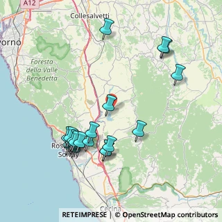Mappa Via Rosignanina, 56040 Santa Luce PI, Italia (8.8045)