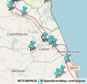 Mappa Via Biagi e d'Antona, 60025 Loreto AN, Italia (6.611)