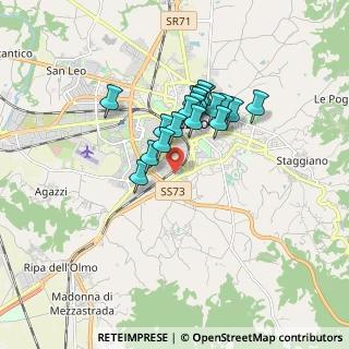 Mappa Via Andrea del Verrocchio, 52100 Arezzo AR, Italia (1.33947)