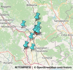 Mappa Via Ernesto Schiaparelli, 52100 Arezzo AR, Italia (8.92833)