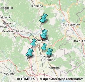Mappa Via Ernesto Schiaparelli, 52100 Arezzo AR, Italia (9.94071)