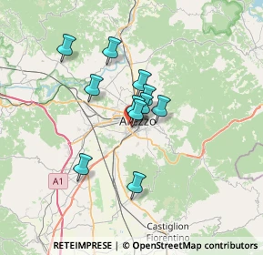 Mappa Via Ernesto Schiaparelli, 52100 Arezzo AR, Italia (4.94818)