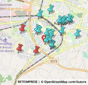 Mappa Via Ernesto Schiaparelli, 52100 Arezzo AR, Italia (0.824)