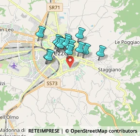 Mappa Via Vittore Carpaccio, 52100 Arezzo AR, Italia (1.21733)