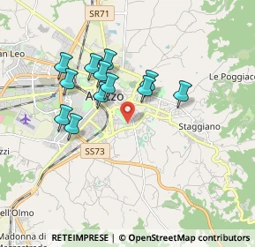 Mappa Via Vittore Carpaccio, 52100 Arezzo AR, Italia (1.59333)