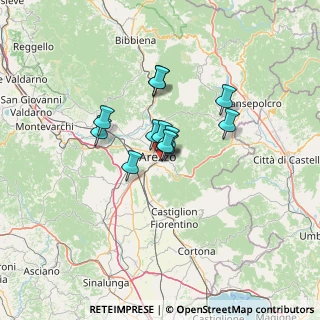 Mappa Via Vittore Carpaccio, 52100 Arezzo AR, Italia (8.68667)