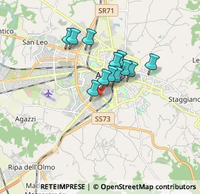 Mappa Via Po, 52100 Arezzo AR, Italia (1.23667)