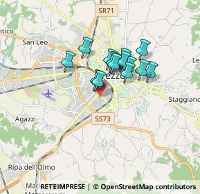 Mappa Via Po, 52100 Arezzo AR, Italia (1.25133)