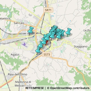 Mappa Via Po, 52100 Arezzo AR, Italia (1.09368)