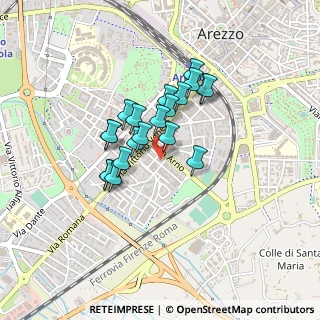 Mappa Via Po, 52100 Arezzo AR, Italia (0.331)