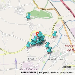 Mappa Via F.lli Brancondi, 60025 Loreto AN, Italia (0.6055)