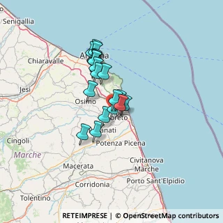 Mappa Via F.lli Brancondi, 60025 Loreto AN, Italia (10.2485)