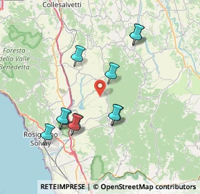 Mappa 56040 Santa Luce PI, Italia (7.46455)