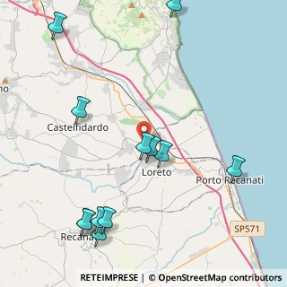 Mappa Via Musone, 60022 Castelfidardo AN, Italia (5.37833)