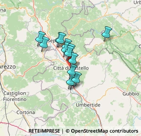 Mappa Via dei Casceri, 06012 Città di Castello PG, Italia (9.15786)