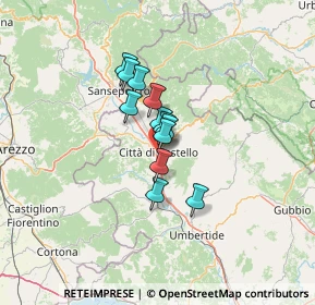 Mappa Via dei Casceri, 06012 Città di Castello PG, Italia (7.985)