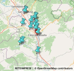 Mappa Via dei Casceri, 06012 Città di Castello PG, Italia (6.03333)