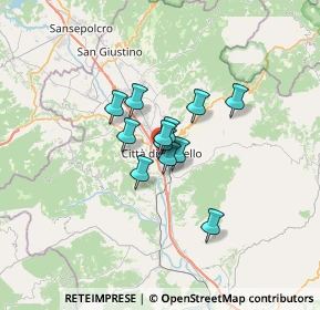 Mappa Via dei Casceri, 06012 Città di Castello PG, Italia (3.83167)