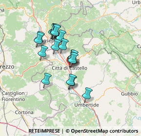 Mappa Via Papa Celestino II, 06012 Città di Castello PG, Italia (11.402)