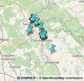 Mappa Via Carlo Liviero, 06012 Città di Castello PG, Italia (8.2115)